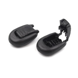 Capăt șnur, 15x19 mm - Negru (100 Bucăți)