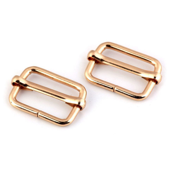 Cataramă de ajustare, 20 mm - Auriu rose (100 Bucăți)