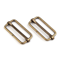 Cataramă de ajustare, 33 mm - Alamă antică (10 Bucăți)