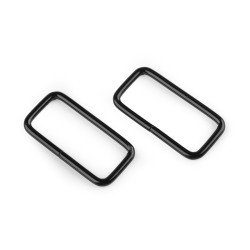 Inel metalic dreptunghiular, 32 mm - Lac negru (200 Bucăți)