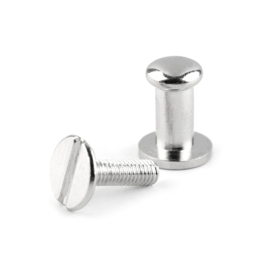 Butoni cu șurub pentru pielarie, ø6 mm - Alamă antică (10 Perechi) Butoni cu șurub pentru pielarie, ø6 mm - Alamă antică (10 Perechi)