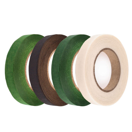 Bandă floristică, lățime 12 mm - Verde ferigă (12 Bucăți) Bandă floristică, lățime 12 mm - Verde ferigă (12 Bucăți)