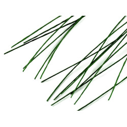 Sârmă flori verde, ø0,7 mm, lungime 40 cm - Verde ferigă (100 Bucăți)