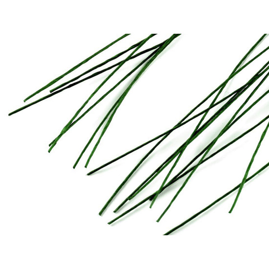 Sârmă flori verde, ø0,7 mm, lungime 40 cm - Verde ferigă (400 Bucăți) Sârmă flori verde, ø0,7 mm, lungime 40 cm - Verde ferigă (400 Bucăți)