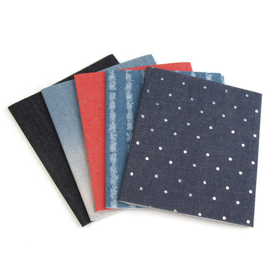 Petice termoadezive jeans, 17x43 cm - Gri albăstrui închis (3 Bucăți) Petice termoadezive jeans, 17x43 cm - Gri albăstrui închis (3 Bucăți)