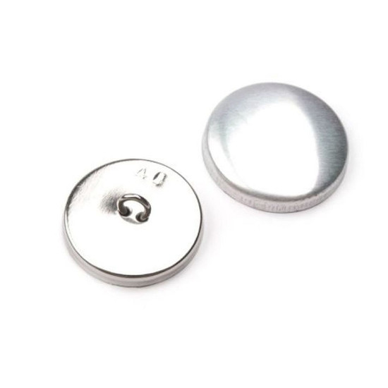 Nasturi de îmbrăcat metalici, 40" - Nichel (100 Seturi) Nasturi de îmbrăcat metalici, 40" - Nichel (100 Seturi)