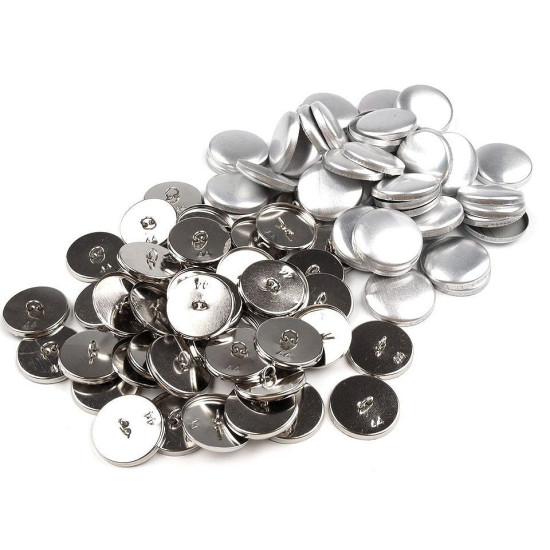 Nasturi de îmbrăcat metalici, 44" - Nichel (100 Seturi) Nasturi de îmbrăcat metalici, 44" - Nichel (100 Seturi)