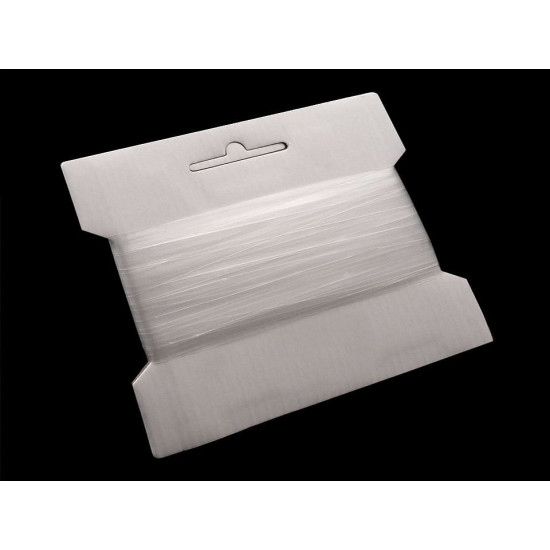 Elastic siliconic, lățime 8 mm - Transparent (80 Metri)