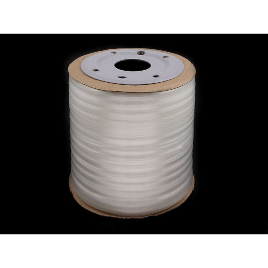 Elastic siliconic, lățime 8 mm - Transparent (80 Metri)
