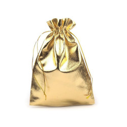 Săculeț lurex pentru cadouri, 16,5x23 cm - Auriu (10 Bucăți)