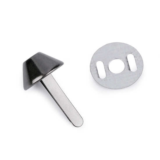 Ţinte metalice / piciorușe metalice genți, ø12 mm - Nichel închis (50 Seturi) Ţinte metalice / piciorușe metalice genți, ø12 mm - Nichel închis (50 Seturi)