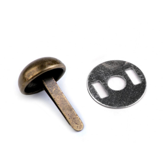 Ţinte metalice / piciorușe metalice genți, ø12 mm - Nichel închis (50 Seturi) Ţinte metalice / piciorușe metalice genți, ø12 mm - Nichel închis (50 Seturi)