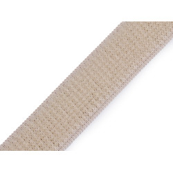 Arici - bandă puf elastică, 20 mm - Bej deschis (1 Metru)