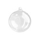 Terariu glob de sticlă, ø10 cm - Transparent (3 Bucăți)