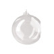Terariu glob de sticlă, ø10 cm - Transparent (3 Bucăți)