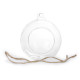 Terariu glob de sticlă, ø8 cm - Transparent (1 Bucată) Terariu glob de sticlă, ø8 cm - Transparent (1 Bucată)