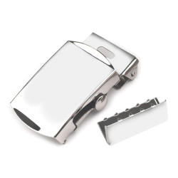 Cataramă și terminație pentru curea, 30 mm - Nichel (1 Set)
