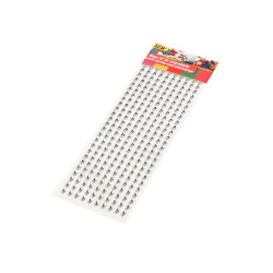 Strasuri autoadezive, model eliptic, 5x10 mm - Cristal (1 Card)
