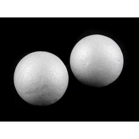Bile polistiren, ø5 cm - Alb (10 Bucăți) Bile polistiren, ø5 cm - Alb (10 Bucăți)