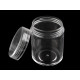 Cutie din plastic, capac cu filet, 3,8x4,7cm - Transparent (2 Bucăți) Cutie din plastic, capac cu filet, 3,8x4,7cm - Transparent (2 Bucăți)