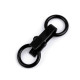 Închizătoare decorativă, 21x60 mm - Alamă antică (50 Perechi)