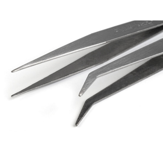 Pensetă metalică, lungime 12,5 cm - Nichel (30 Bucăți)