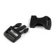 Cataramă trident curbată, lățime 25 mm - Negru (25 Seturi) Cataramă trident curbată, lățime 25 mm - Negru (25 Seturi)