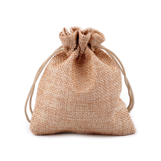 Săculeț rustic imitație iută, 10x12 cm - Gri perlă (10 Bucăți) Săculeț rustic imitație iută, 10x12 cm - Gri perlă (10 Bucăți)
