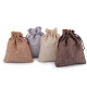 Săculeț rustic imitație iută, 10x12 cm - Gri perlă (10 Bucăți) Săculeț rustic imitație iută, 10x12 cm - Gri perlă (10 Bucăți)