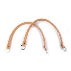 Mânere din piele ecologică, lungime 48-50 cm - Bej deschis (2 Bucăți)