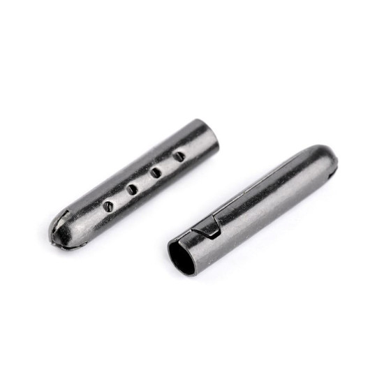 Terminație metalică pentru șnur, ø4 mm - Nichel negru (50 Bucăți) Terminație metalică pentru șnur, ø4 mm - Nichel negru (50 Bucăți)