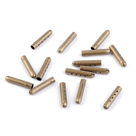 Terminație metalică pentru șnur, ø4 mm - Nichel negru (50 Bucăți) Terminație metalică pentru șnur, ø4 mm - Nichel negru (50 Bucăți)