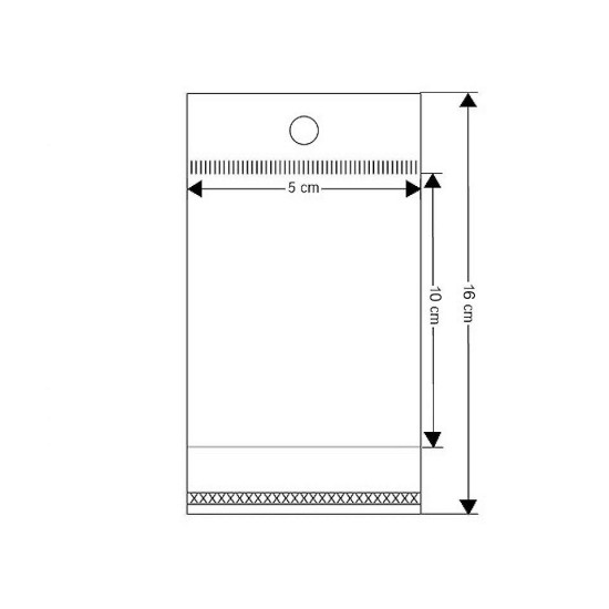 Pungi cu clapetă adezivă și agățătoare, 5x10 cm - Transparent (2000 Bucăți) Pungi cu clapetă adezivă și agățătoare, 5x10 cm - Transparent (2000 Bucăți)