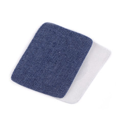 Petice termoadezive jeans, 5,3x7,9 cm - Gri albăstrui închis (10 Bucăți)