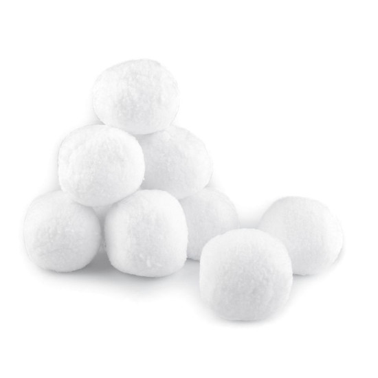 Bulgări de zăpadă, ø7 cm - Alb zăpadă (80 Bucăți) Bulgări de zăpadă, ø7 cm - Alb zăpadă (80 Bucăți)