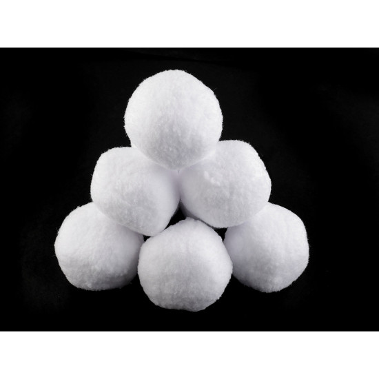 Bulgări de zăpadă, ø7 cm - Alb zăpadă (80 Bucăți) Bulgări de zăpadă, ø7 cm - Alb zăpadă (80 Bucăți)