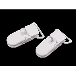 Clipsuri din plastic, lățime 20 mm - Alb (2 Bucăți)