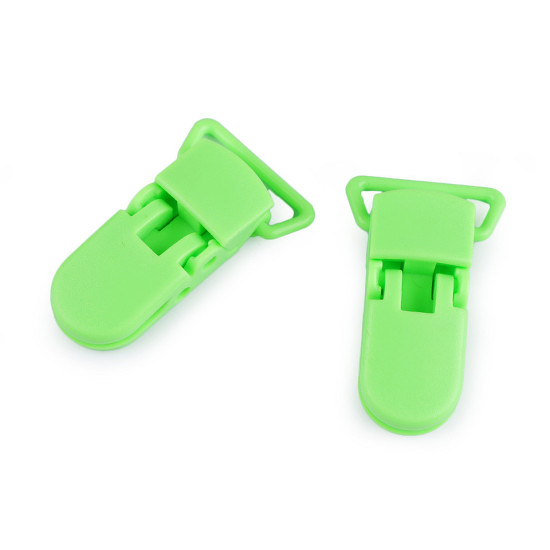 Clipsuri din plastic, lățime 20 mm - Verde deschis (100 Bucăți)