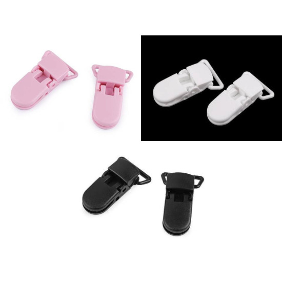 Clipsuri din plastic, lățime 20 mm - Verde deschis (100 Bucăți)