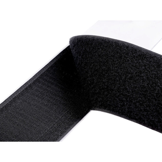 Klettband selbstklebend haken + schlaufen breite 80 mm - Schwarz (25 Meter) Klettband selbstklebend haken + schlaufen breite 80 mm - Schwarz (25 Meter)