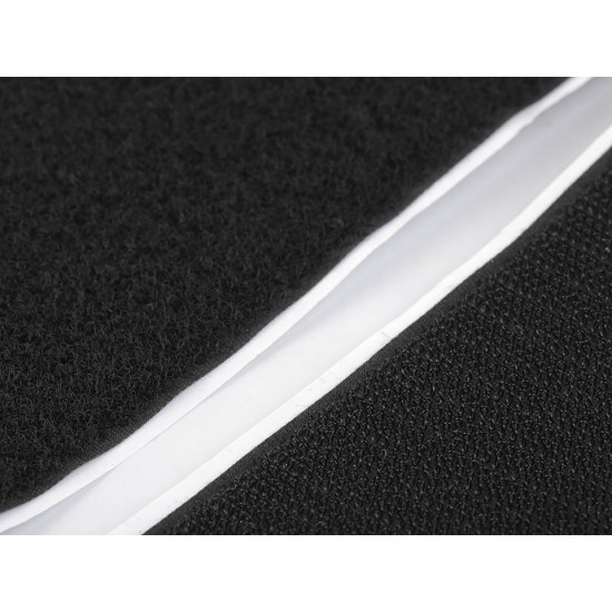 Klettband selbstklebend haken + schlaufen breite 80 mm - Schwarz (25 Meter) Klettband selbstklebend haken + schlaufen breite 80 mm - Schwarz (25 Meter)