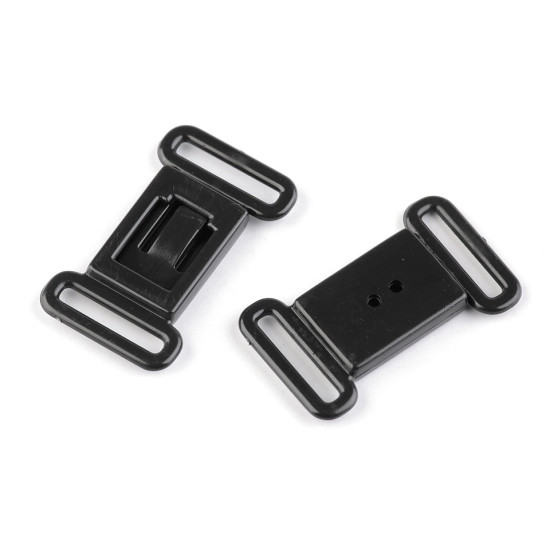 Închizătoare papion / sutiene, lățime 12 mm - Negru (200 Perechi) Închizătoare papion / sutiene, lățime 12 mm - Negru (200 Perechi)
