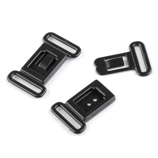 Închizătoare papion / sutiene, lățime 12 mm - Negru (200 Perechi) Închizătoare papion / sutiene, lățime 12 mm - Negru (200 Perechi)