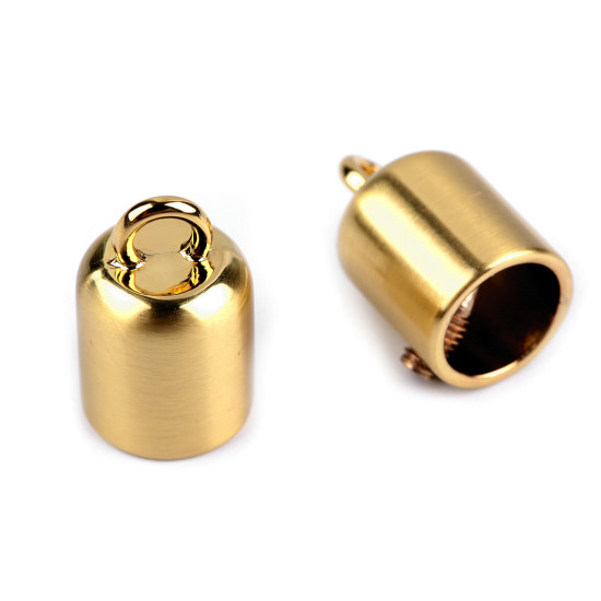 Capăt șnur, ø9 mm - Nichel (50 Bucăți)
