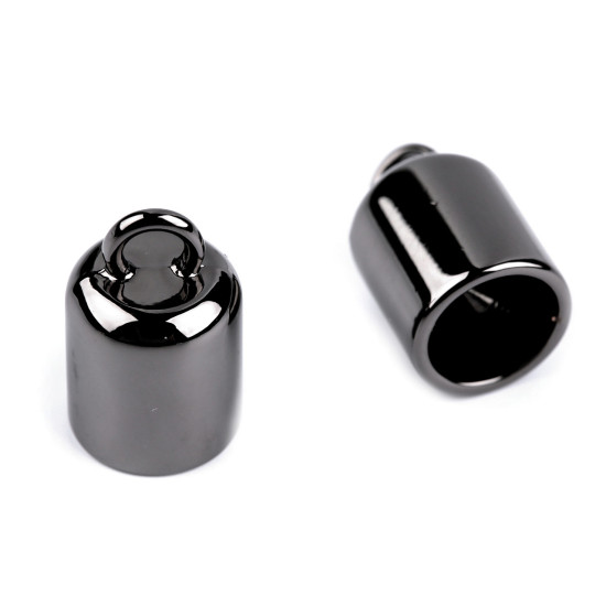 Capăt șnur, ø9 mm - Nichel (50 Bucăți)