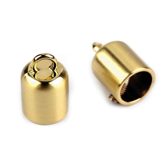 Capăt șnur, ø9 mm - Nichel (50 Bucăți)
