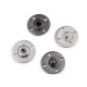 Capse metalice de cusut, ø25 mm - Nichel antic (10 Perechi)