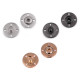 Capse metalice de cusut, ø25 mm - Nichel antic (10 Perechi)