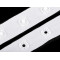 Bandă cu capse pentru confecții textile /  body, lățime 17 mm - Alb (1 Metru)