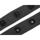 Bandă cu capse pentru confecții textile /  body, lățime 17 mm - Negru (45 Metri)
